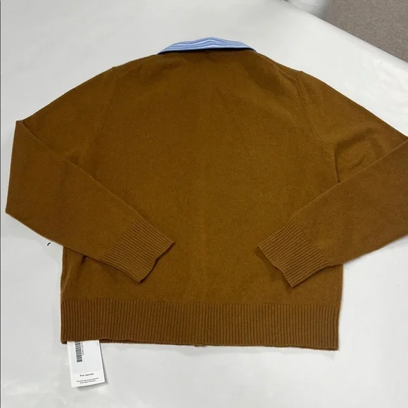 Miu Miu Brown Cashmere Detachable-Collar Cardigan — Size Small (IT 38) - Picture 7 of 7